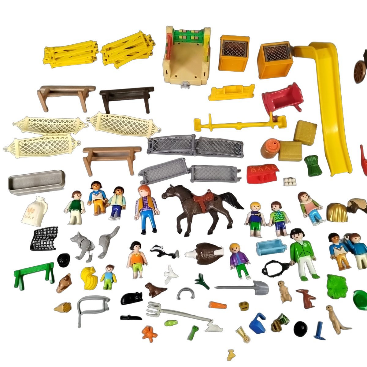 Playmobil Bundle Bauernhof Spielplatz Set Figuren & Tiere & Zubehör
