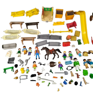 Playmobil Bundle Bauernhof Spielplatz Set Figuren & Tiere & Zubehör