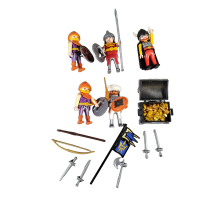 Playmobil Bundle Ritter & Wikinger Set von 9 Figuren & Pferd