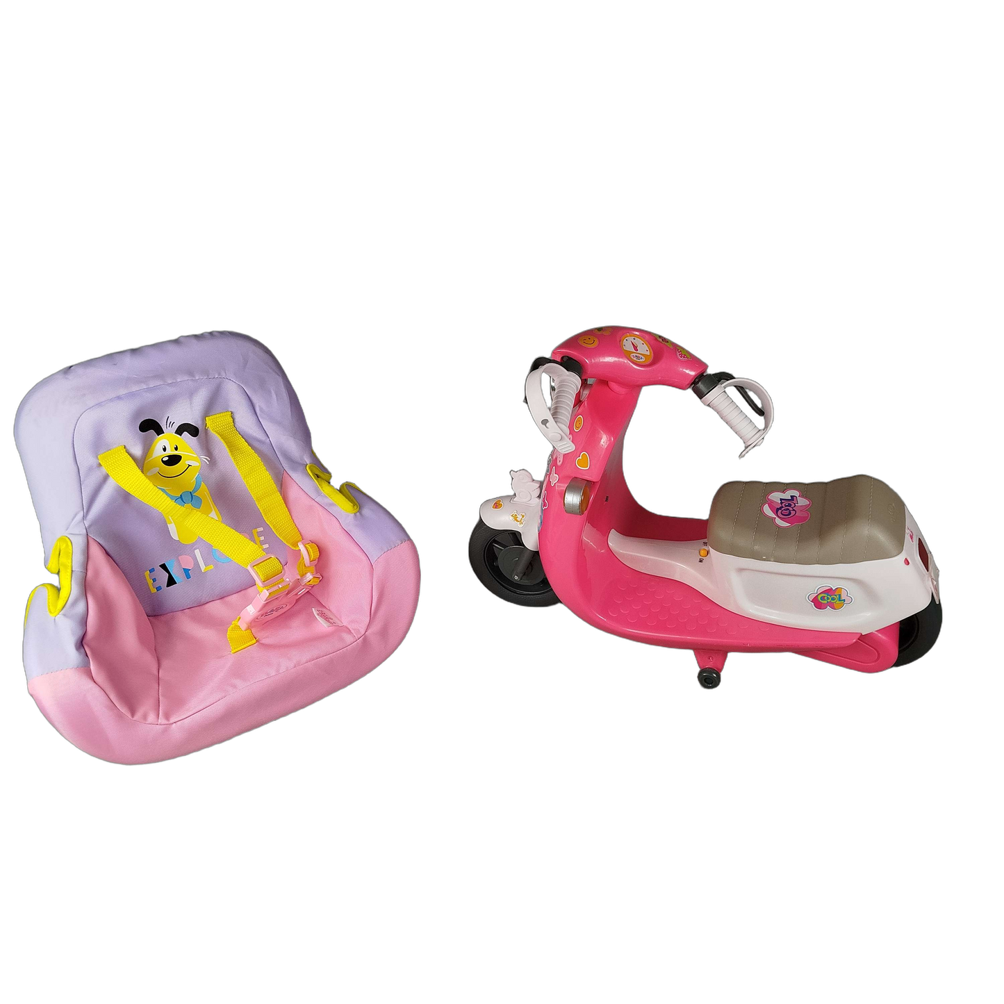 Zapf Creation Bundle Puppen Set von 2 Autositz & Roller