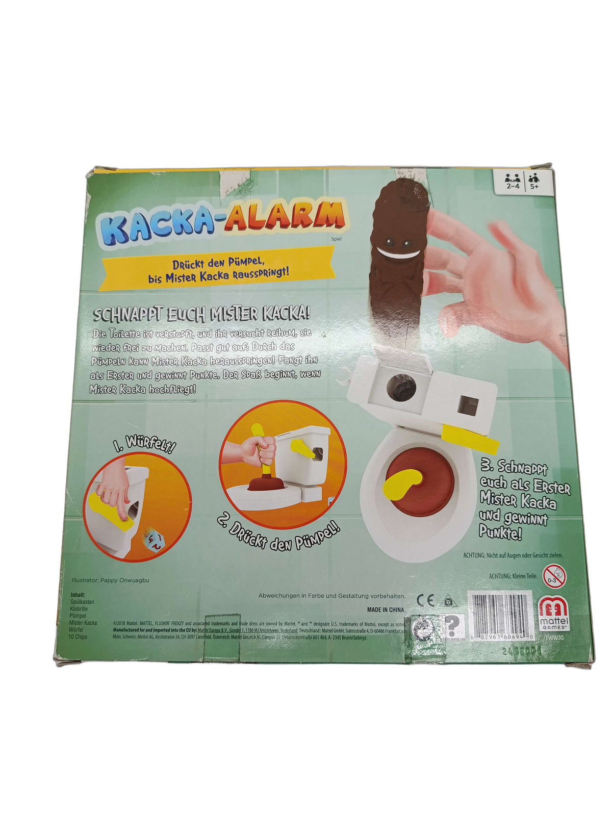 Mattel Kacka-Alarm (Flushin' Frenzy) Actionspiel F WW36