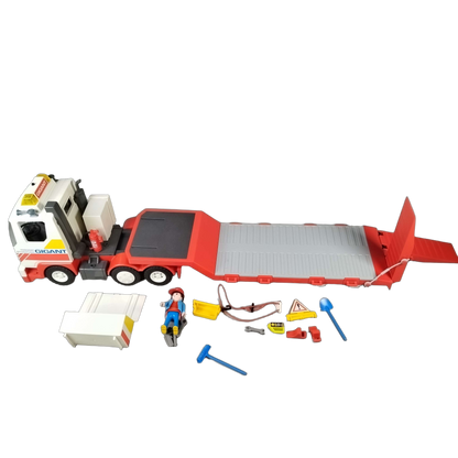 Playmobil 3935 Tieflader LKW Anhänger