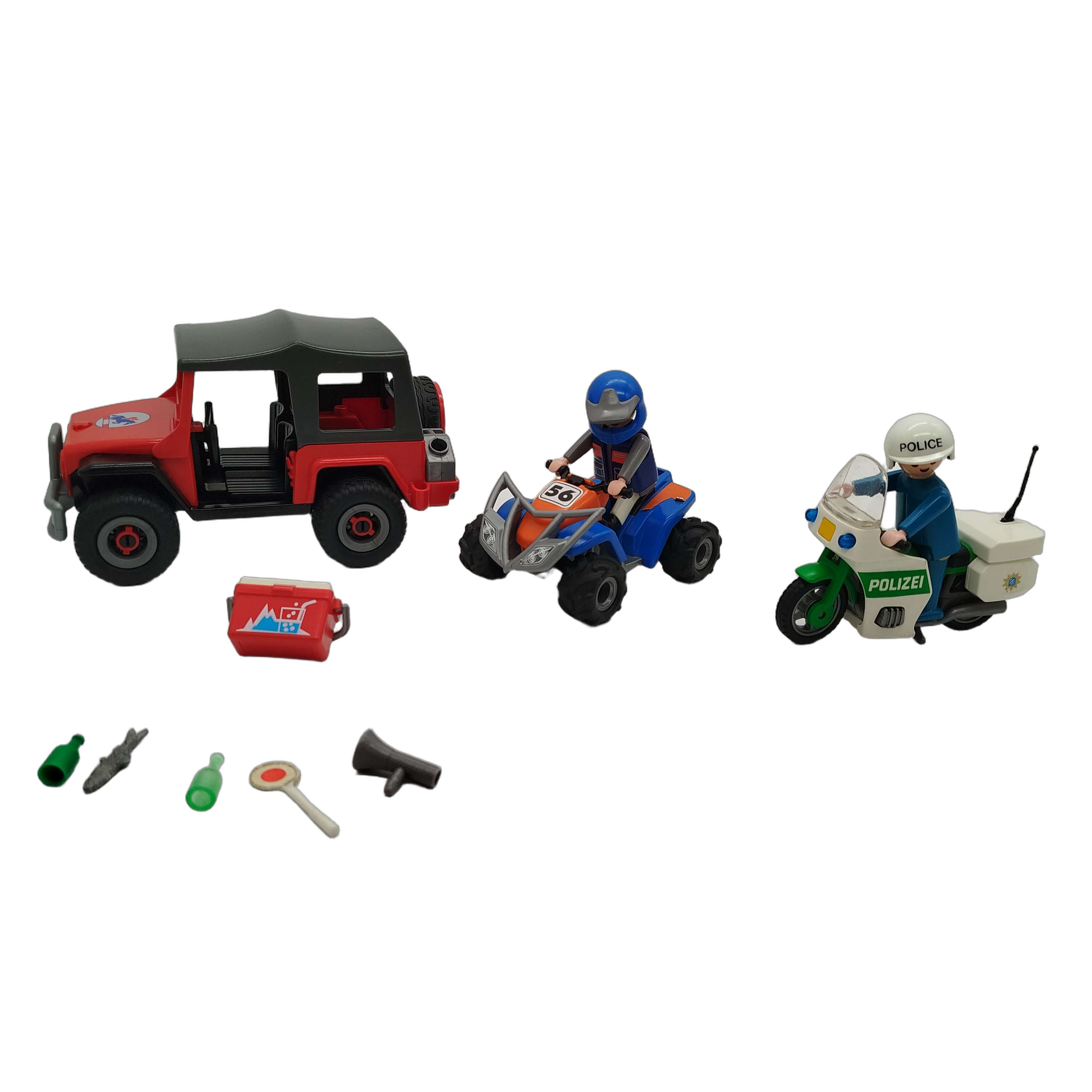 Playmobil Bundle Polizei 4189 3564 4229 Set von 3 Motorrad & Quad