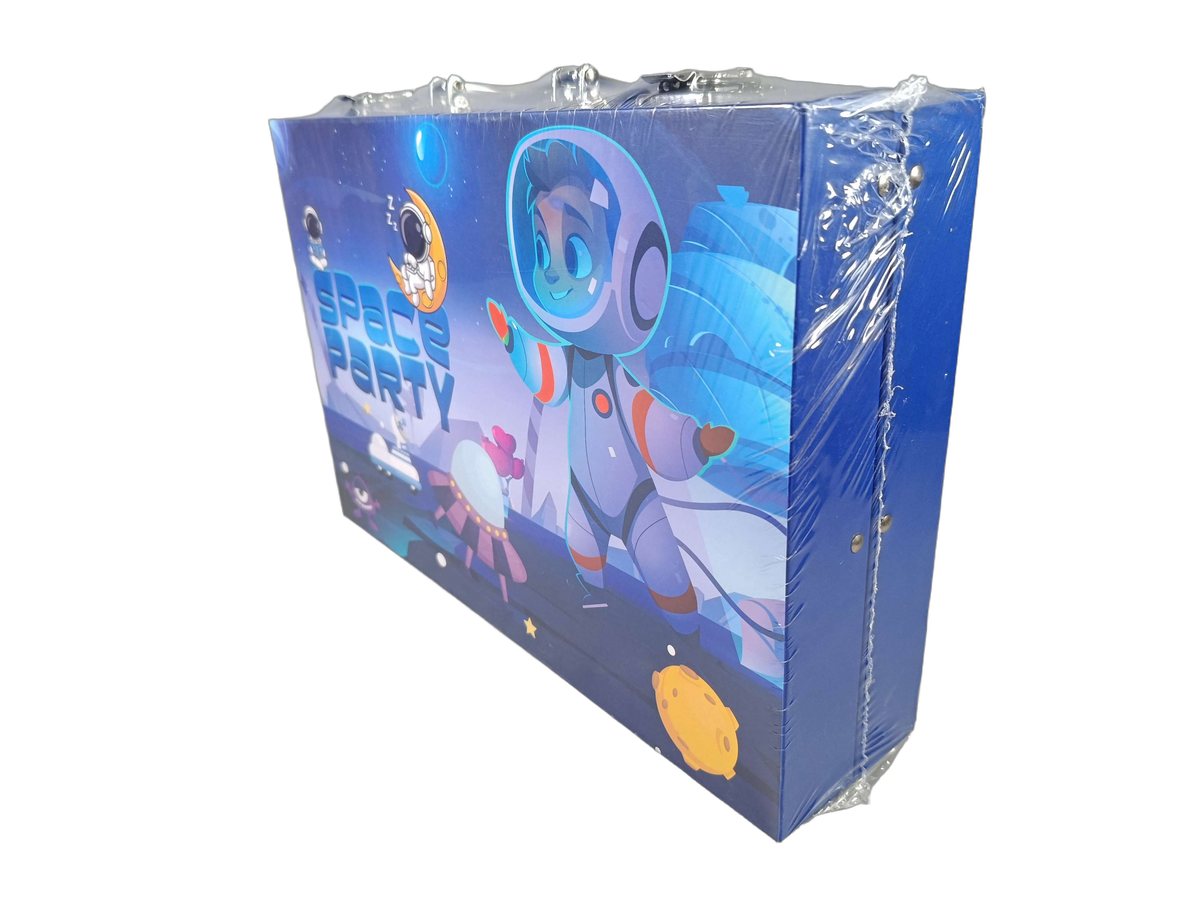 Space Party Mal- und Zeichenkoffer Bastelset, Neu