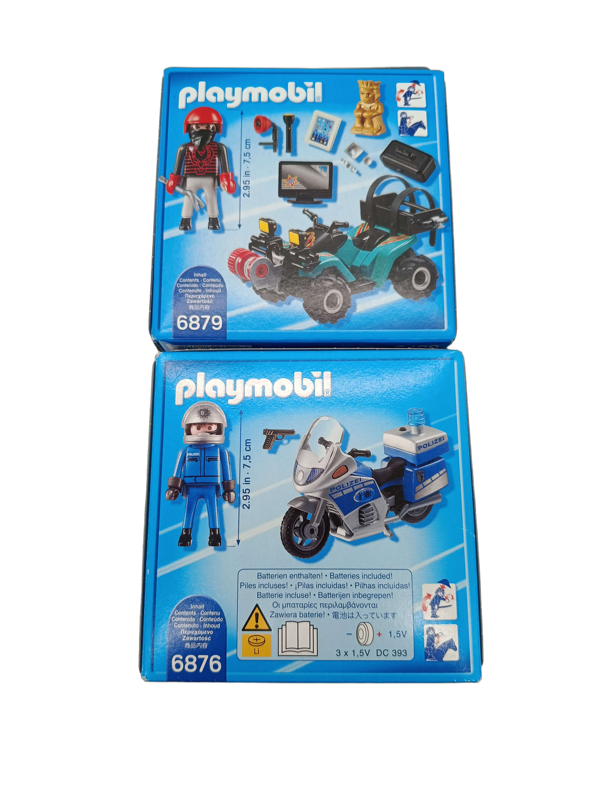Playmobil Bundle City Action 6876 6879 Set von 2 Motorrad & Quad