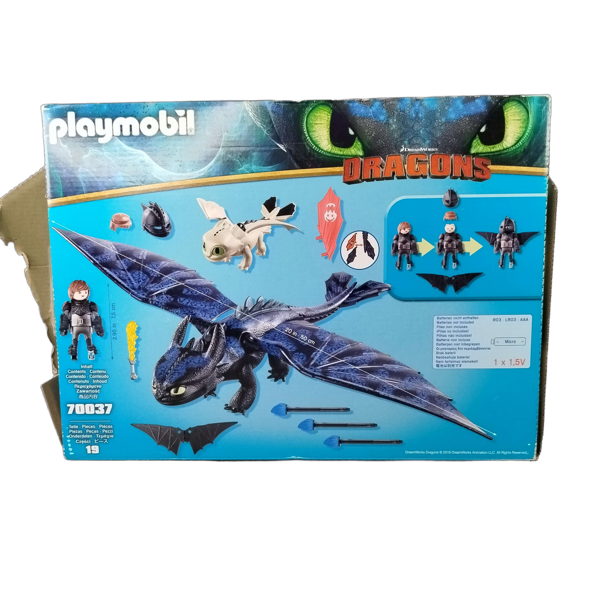 Playmobil Dragons Ohnezahn & Hicks 70037 Figuren-Set mit Zubehör