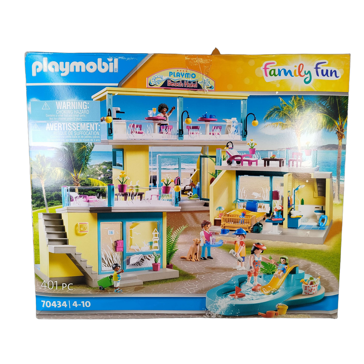 Playmobil Family Fun 70434 Beach Hotel Spielset mit Zubehör