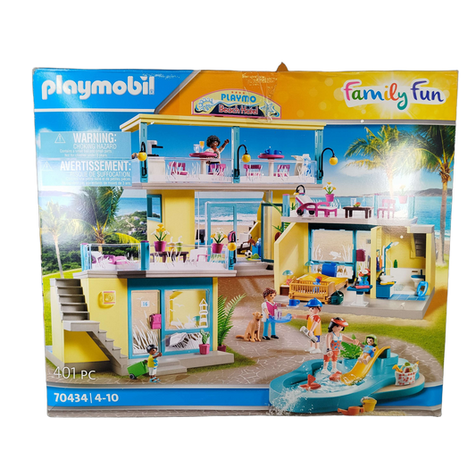 Playmobil Family Fun 70434 Beach Hotel Spielset mit Zubehör