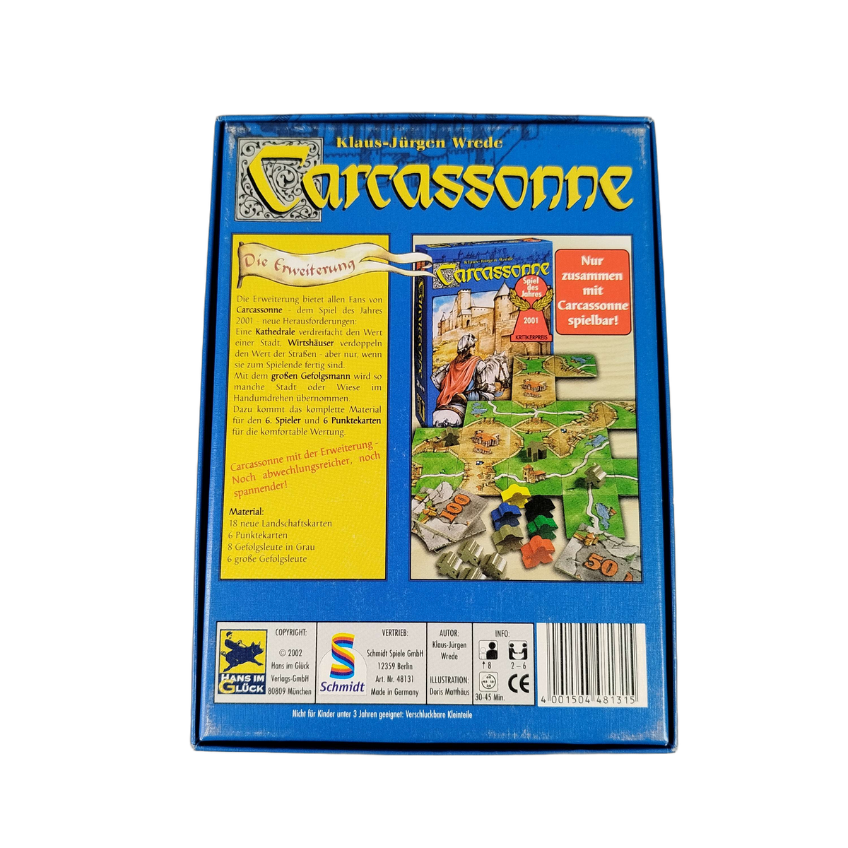 Hans im Glück Carcassonne Die Erweiterung 48131, Brettspiel