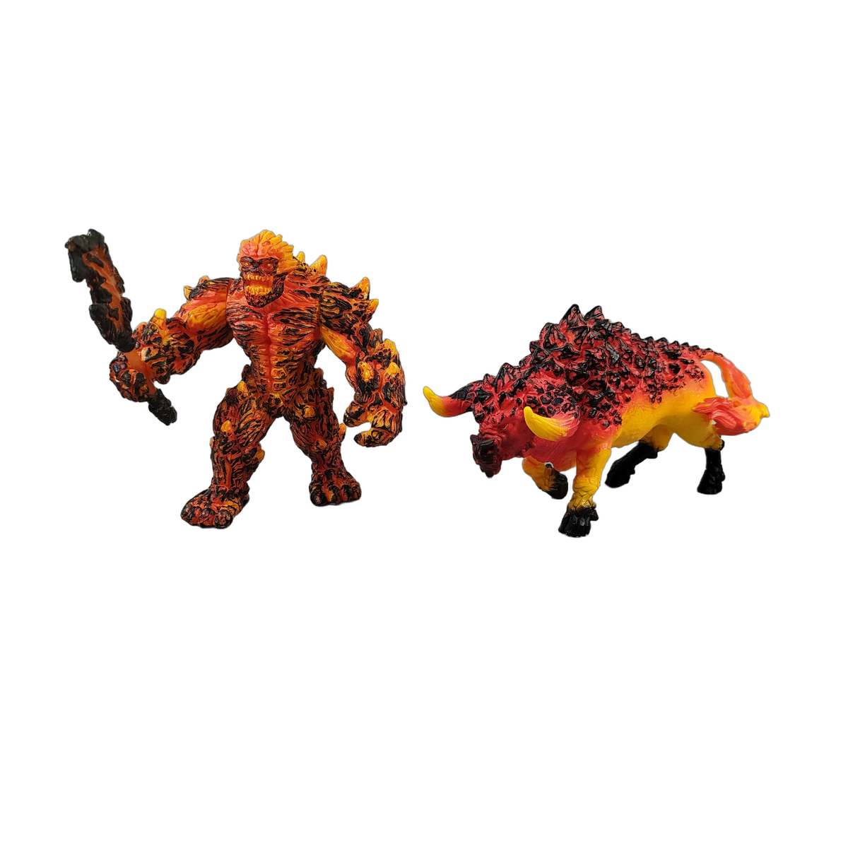 Schleich Bundle Lava-Monster, Höllenhund & Feuerstier 3 Teile Figuren