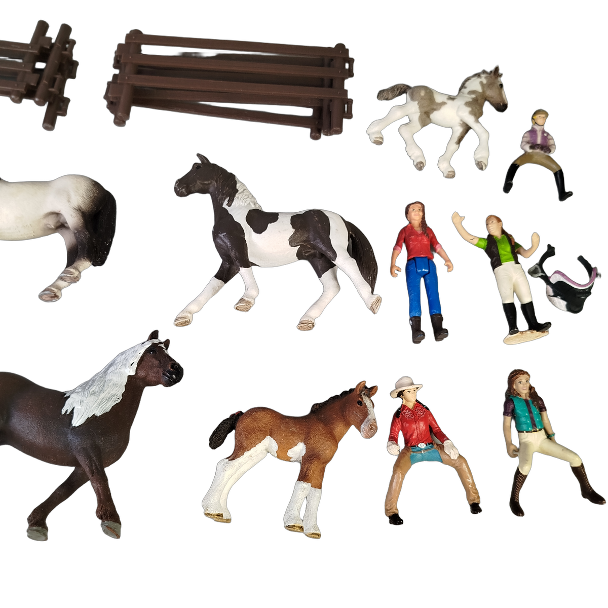 Schleich Tiere Bundle Horse Club 310 viele Teile Pferde & Reiterinnen