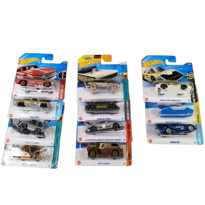 Hot Wheels Bundle Porsche Mazda VW Set von 12 Modellautos, Neu