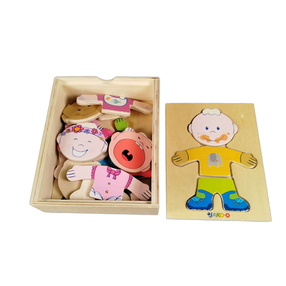 Bundle Tiere & Anziehbär Holzpuzzle & Anziehpuzzle