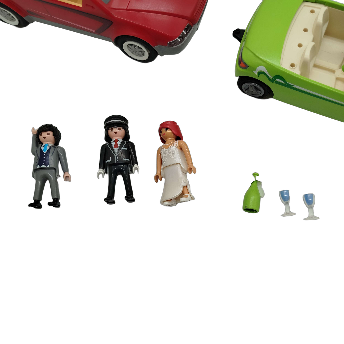 Playmobil Bundle Set von 3 Autos Limo Cabrio & Figuren