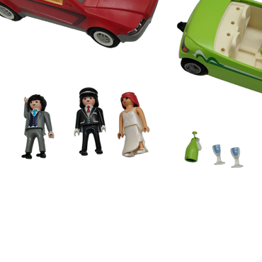 Playmobil Bundle Set von 3 Autos Limo Cabrio & Figuren