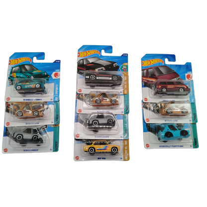 Hot Wheels Bundle J-Imports & Tooned Set von 10 Modellautos, Neu