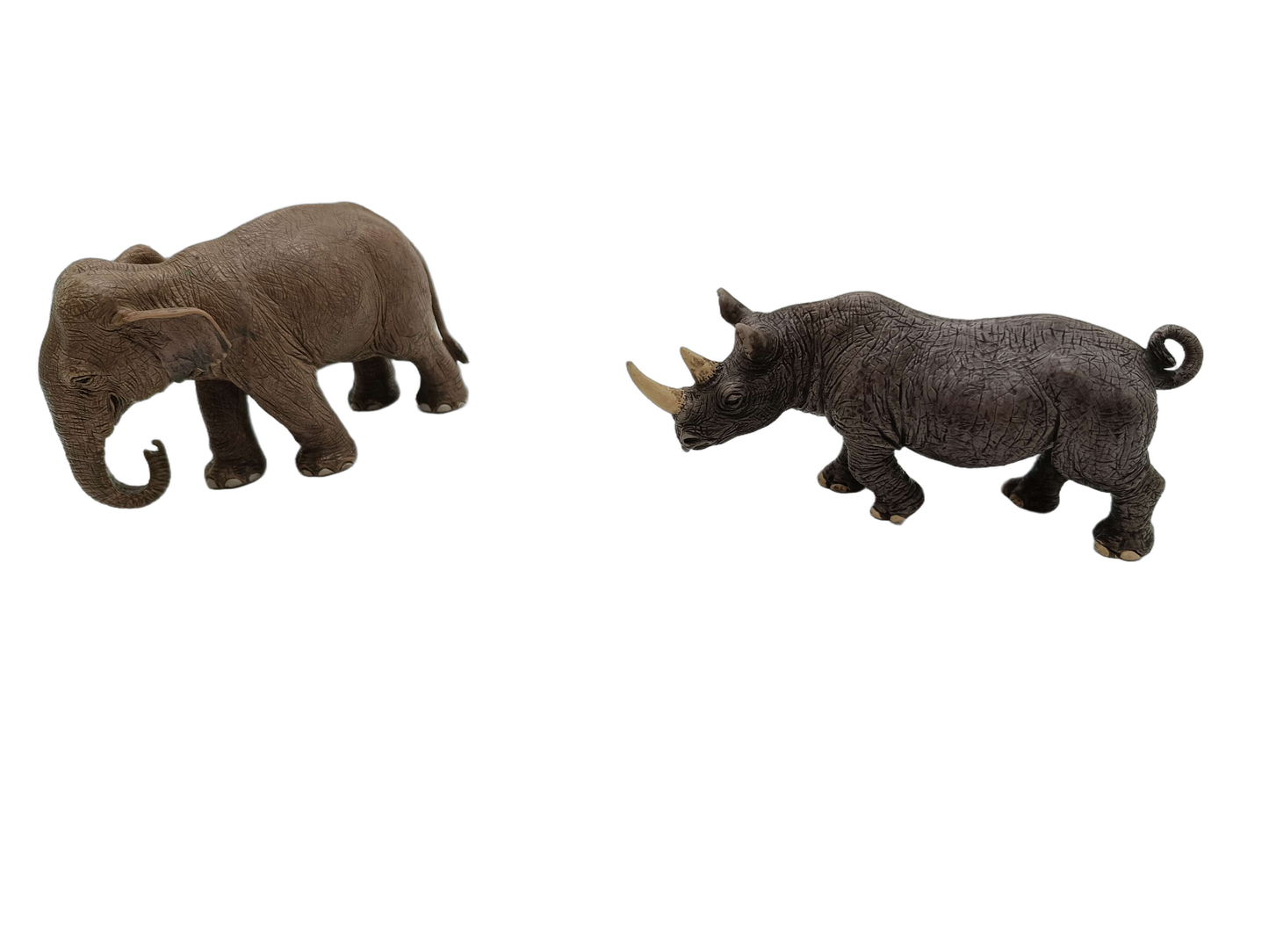 Schleich Tiere Bundle Nashorn & Elefant 2 Teile Tierfiguren