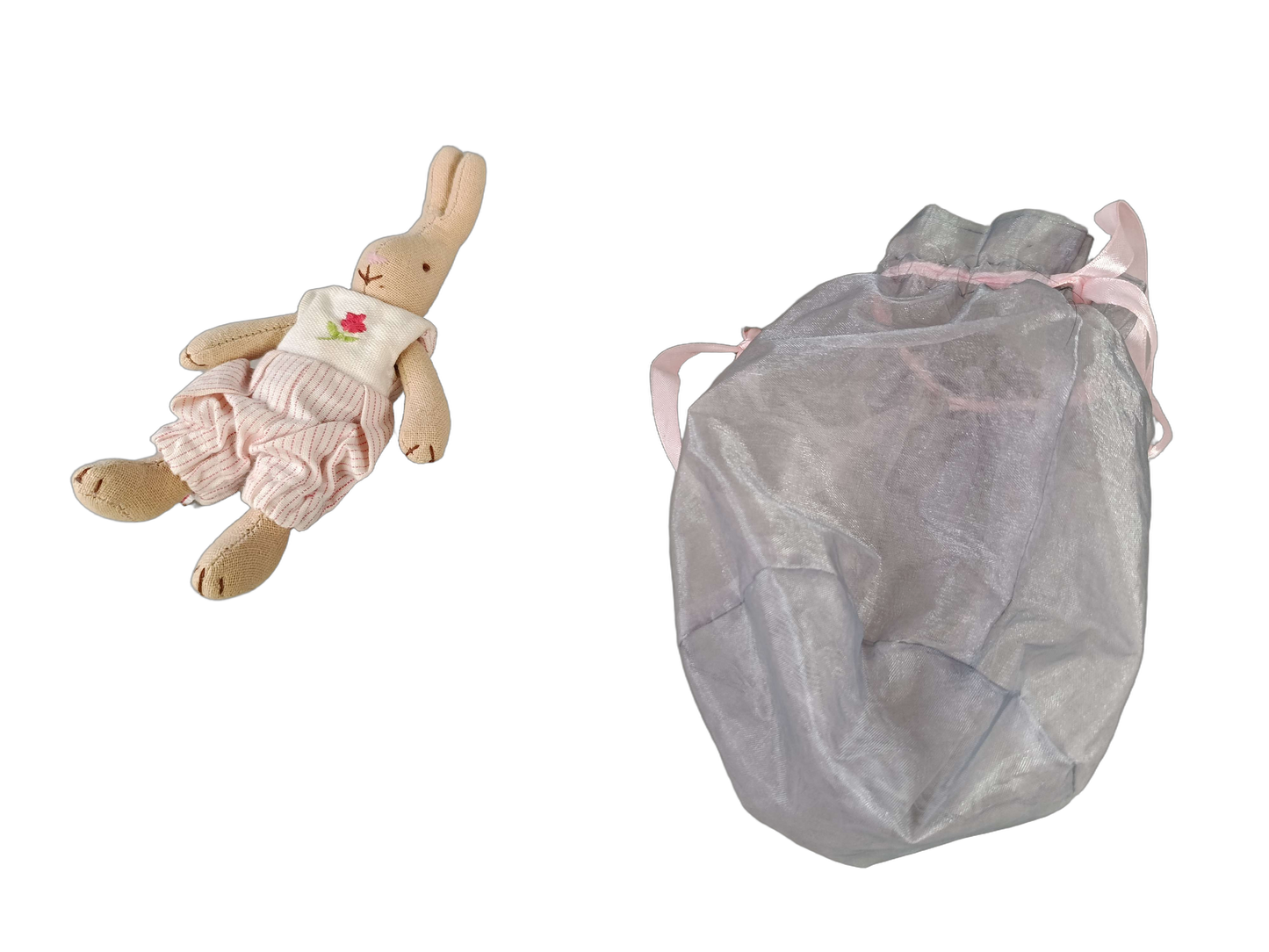 Maileg Stoffhase mit gestreifter Hose Kuscheltier