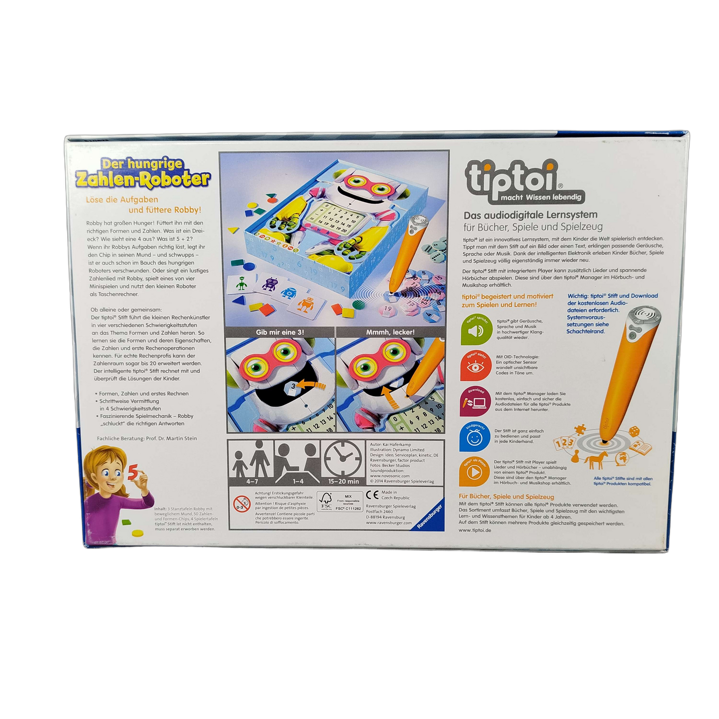 Ravensburger tiptoi Der hungrige Zahlen-Roboter 00706 Buch
