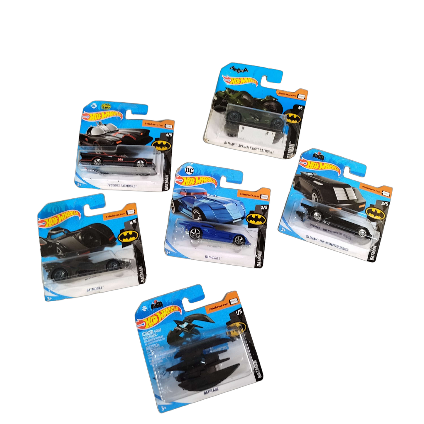 Hot Wheels Bundle Batman 6x Modellautos, neuwertig