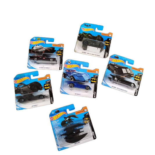 Hot Wheels Bundle Batman 6x Modellautos, neuwertig