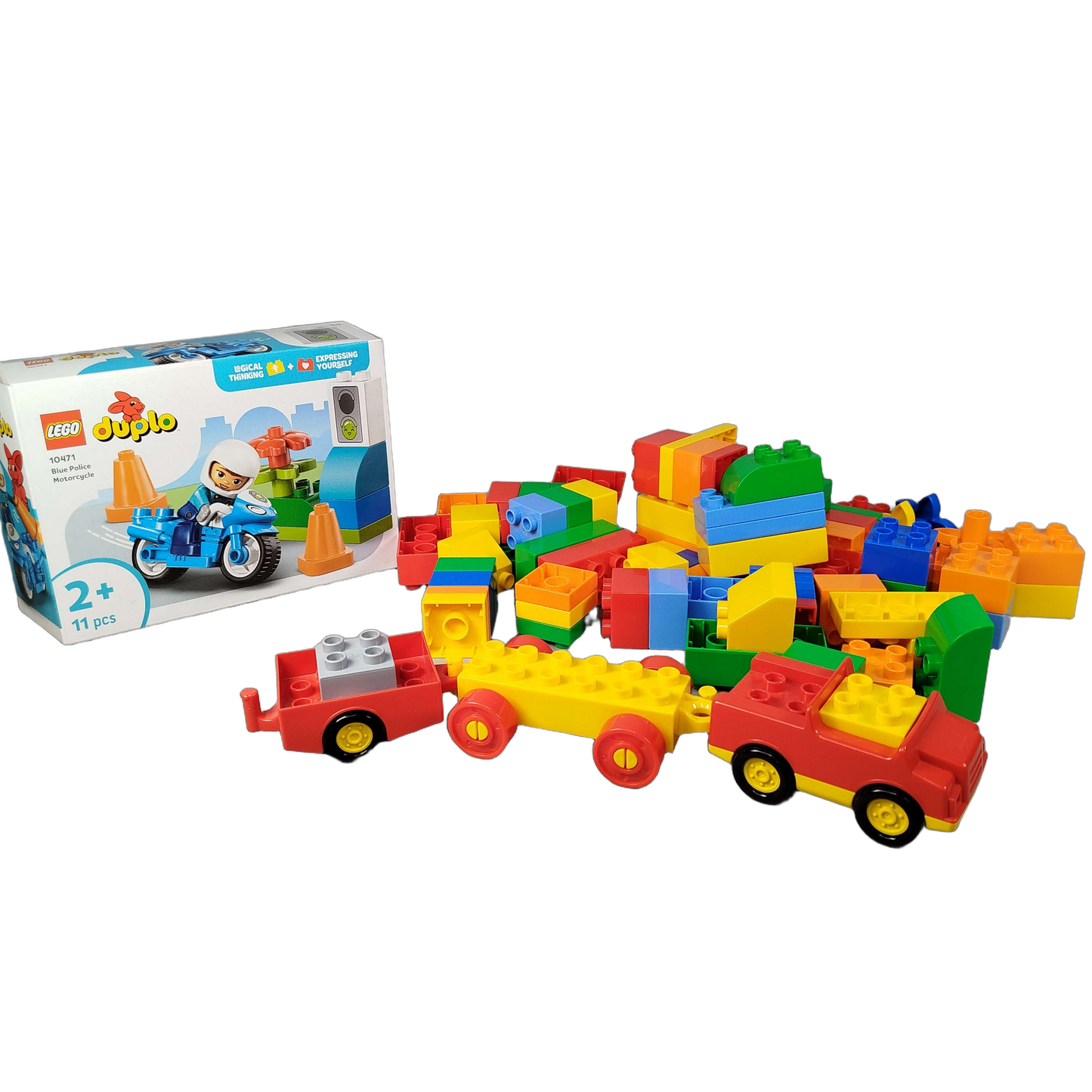 LEGO Bundle Duplo 10967 Set Bike & Steine