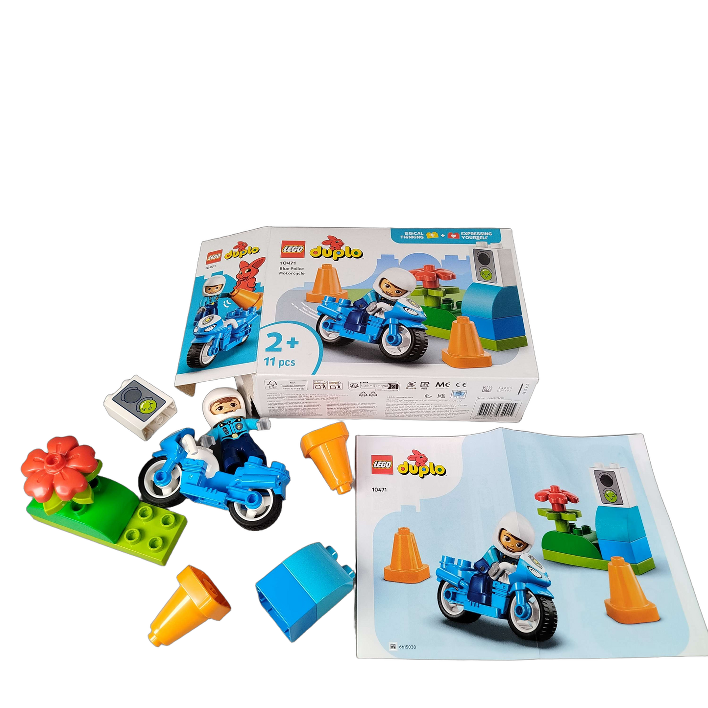 LEGO Bundle Duplo 10967 Set Bike & Steine