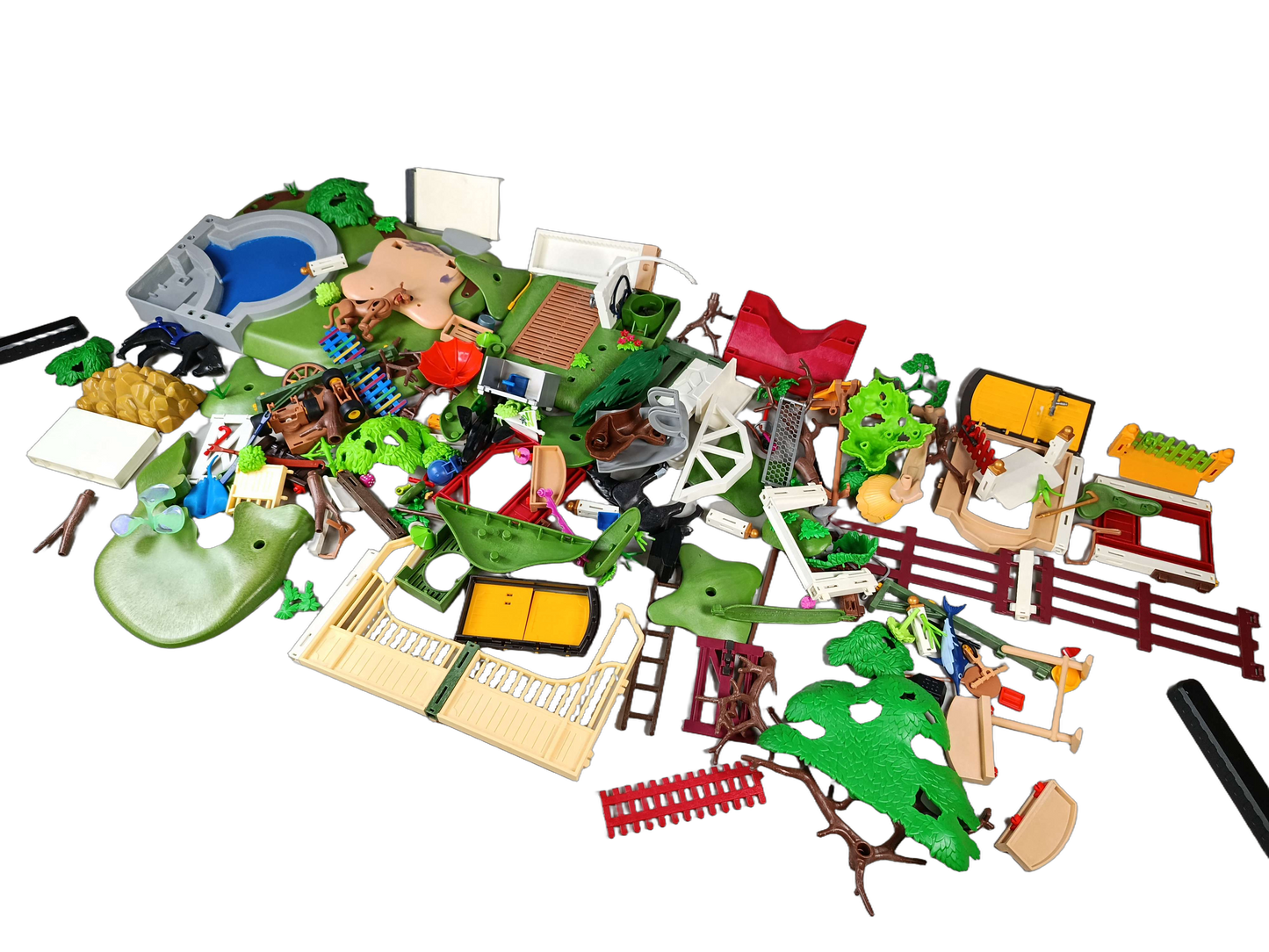 Konvolut Playmobil Pferde, Zäune & Bäume ca. 1,65 kg, ab 3–5 Jahre