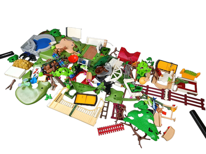 Konvolut Playmobil Pferde, Zäune & Bäume ca. 1,65 kg, ab 3–5 Jahre