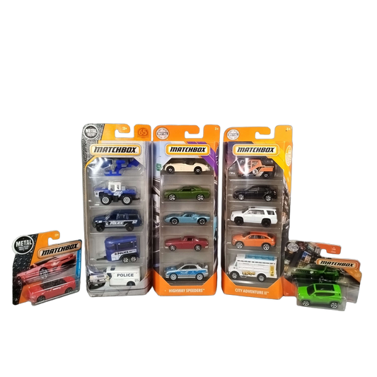 Matchbox Bundle Police Highway Speeders City Set von 18 Autos, Neu