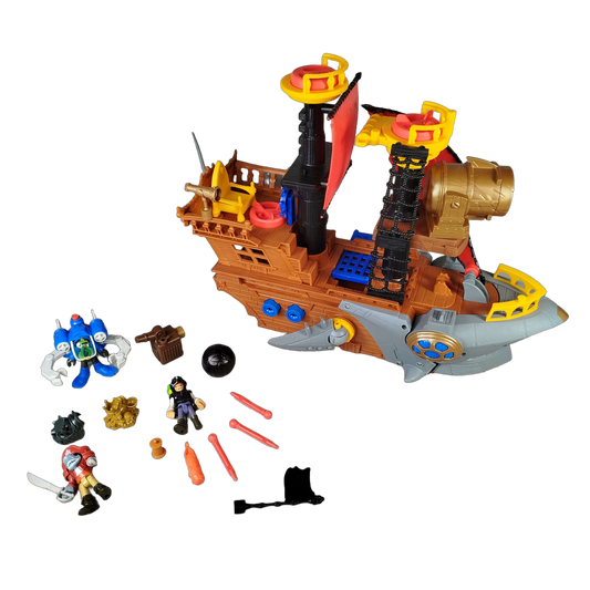 Mattel Imaginext Shark Bite Pirate Ship DHH61