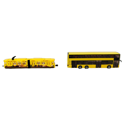 Bundle Fahrzeuge Set von 5 Tram 1615 Bus DHL Sprinter Monstertruck