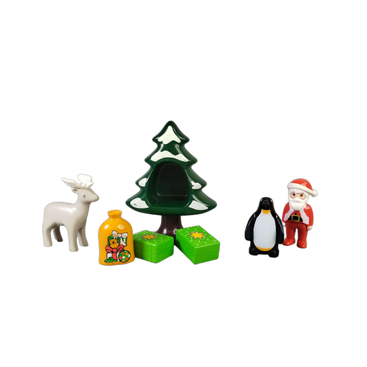 Playmobil 1.2.3 Figuren & Zubehör Weihnachtsmann, Pinguin, Rentier