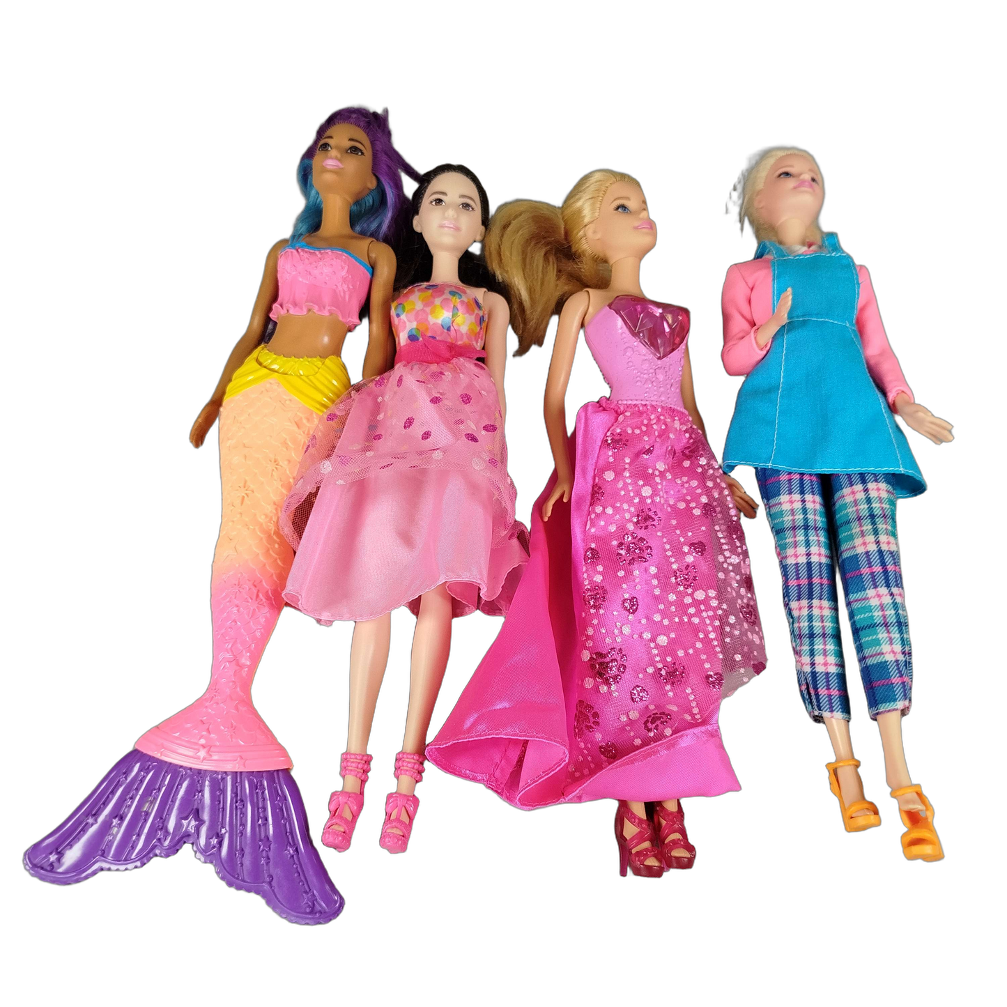 Mattel Bundle Barbie 4x Puppen & Zubehör