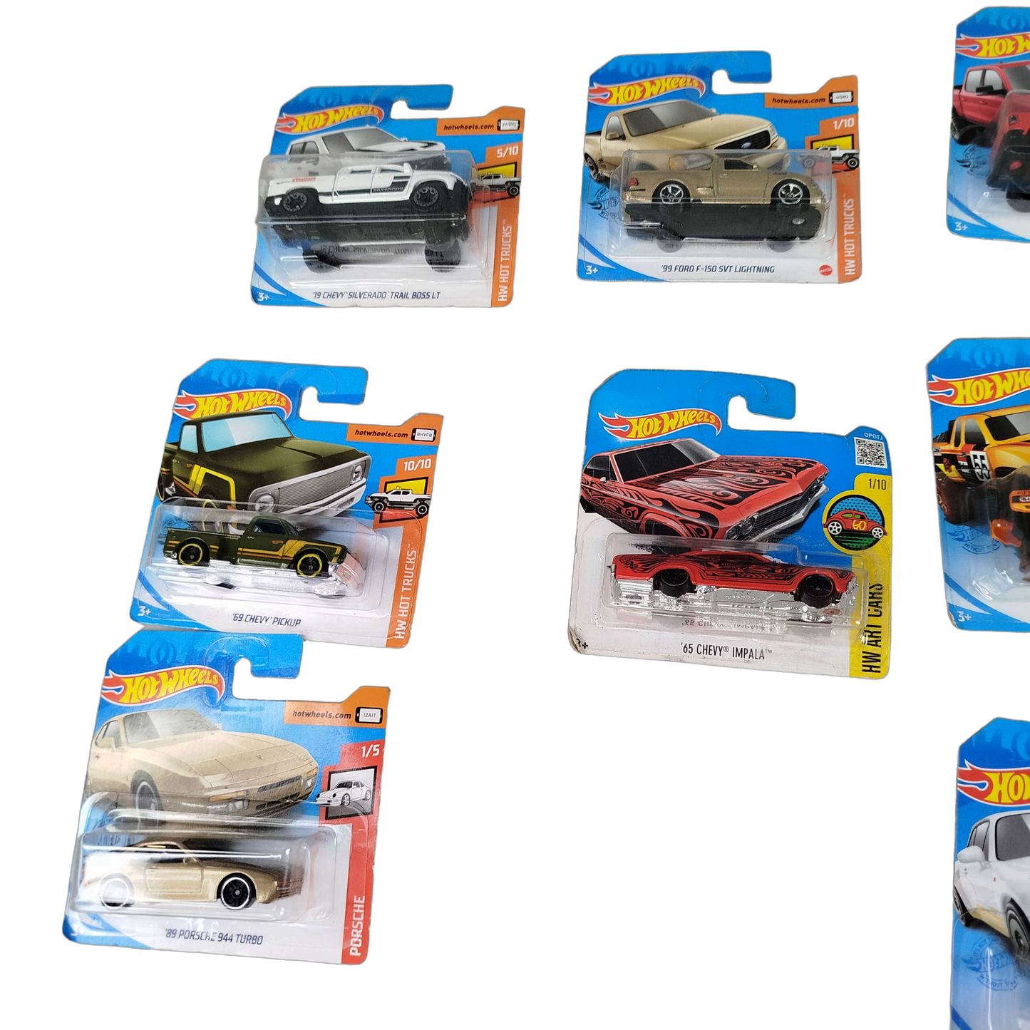 Hot Wheels Bundle Hot Trucks Set von 10 Autos, neu