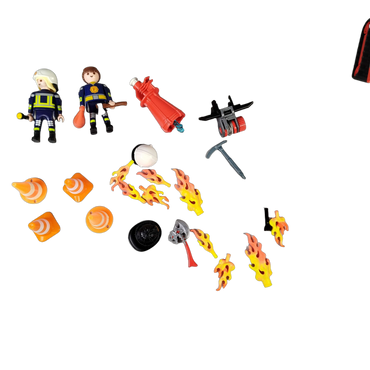 Playmobil Bundle Feuerwehr großes Set Löschroboter & Figuren