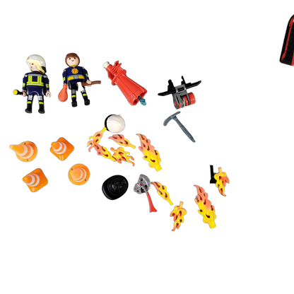 Playmobil Bundle Feuerwehr großes Set Löschroboter & Figuren