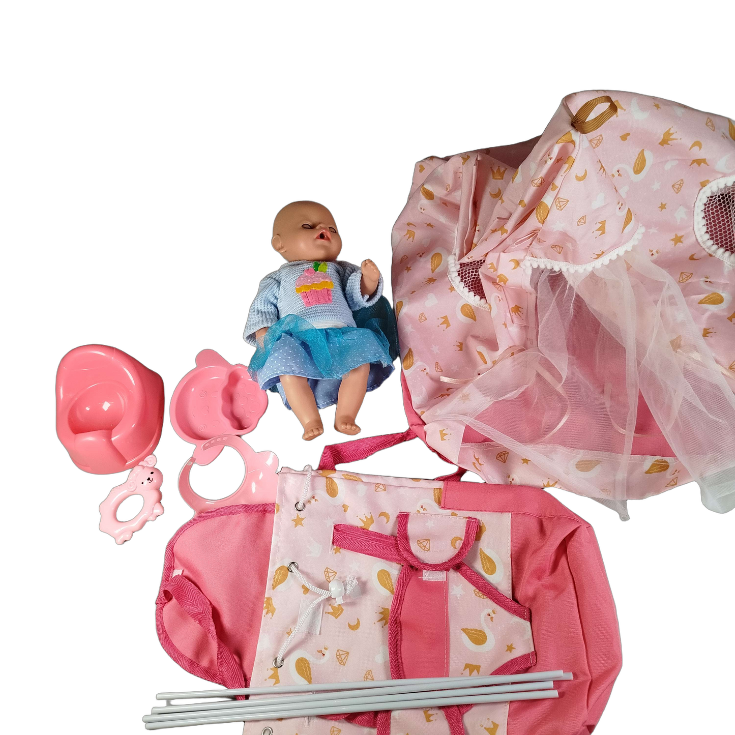Zapf Creation Bundle Babypuppe & Reisebett
