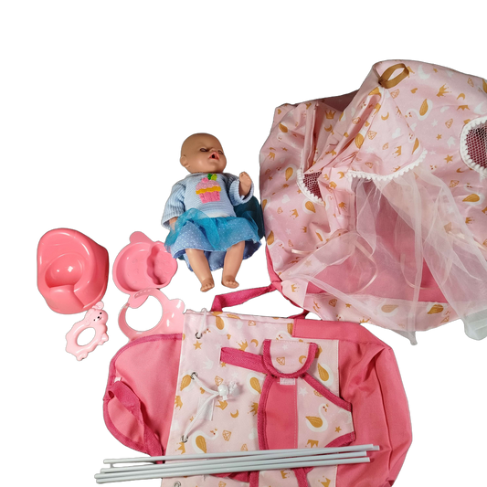 Zapf Creation Bundle Babypuppe & Reisebett