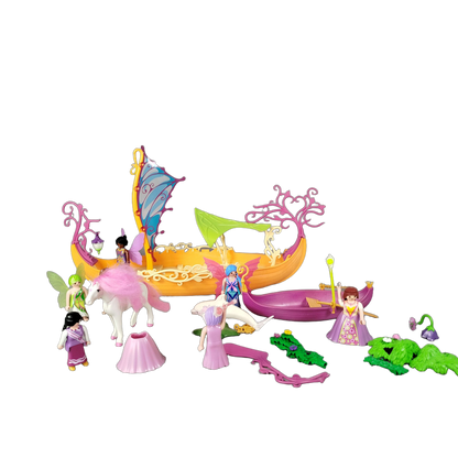 Playmobil Bundle Prinzessinneninsel 9133 Boot & Einhorn