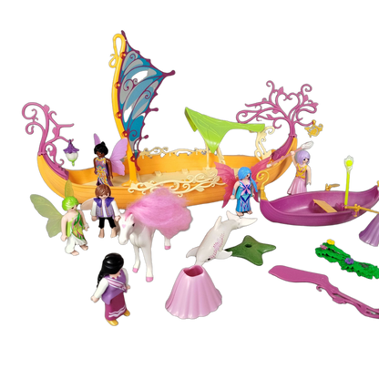 Playmobil Bundle Prinzessinneninsel 9133 Boot & Einhorn