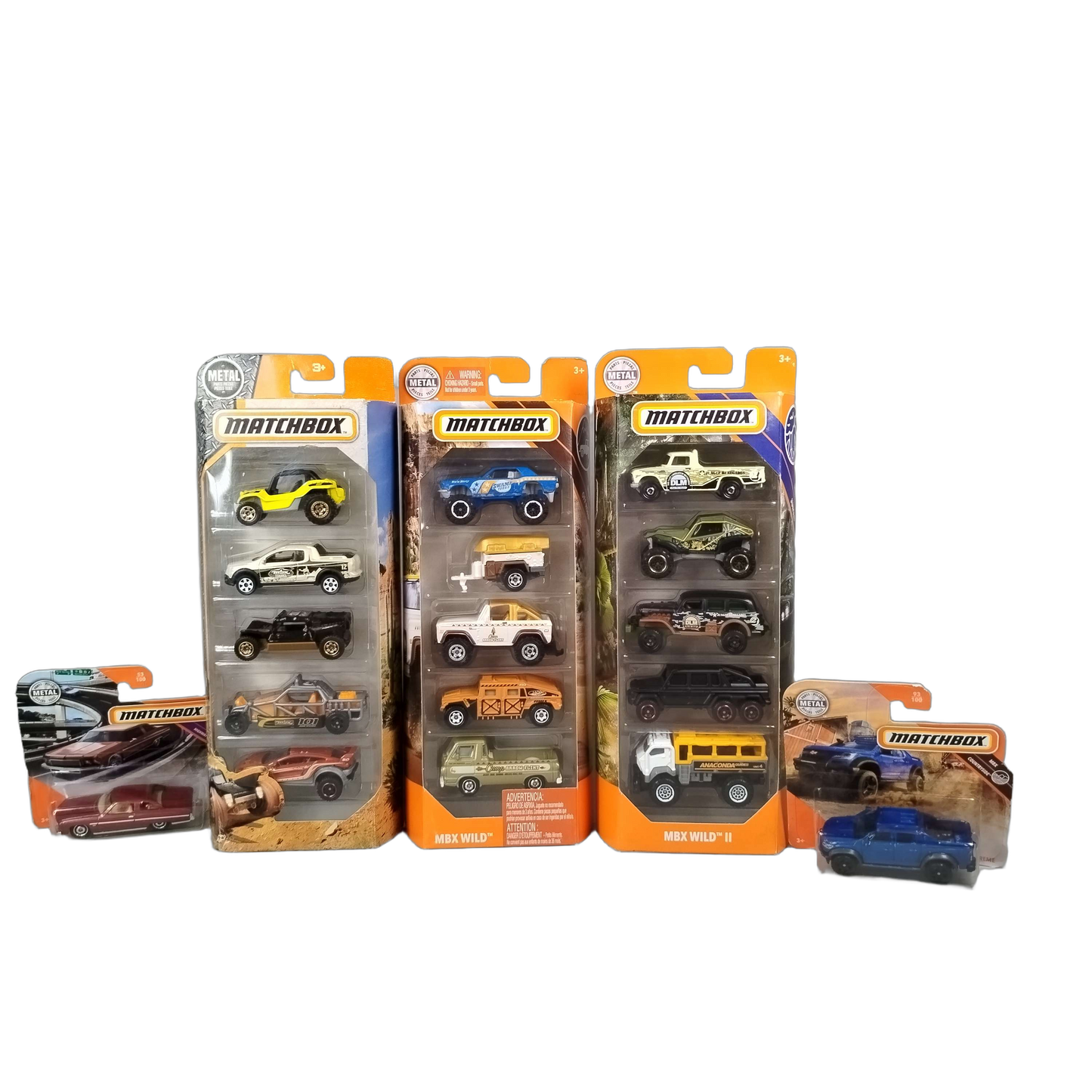 Matchbox Bundle MBX Wild Set von 17 Autos, Neu