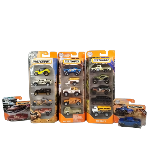Matchbox Bundle MBX Wild Set von 17 Autos, Neu