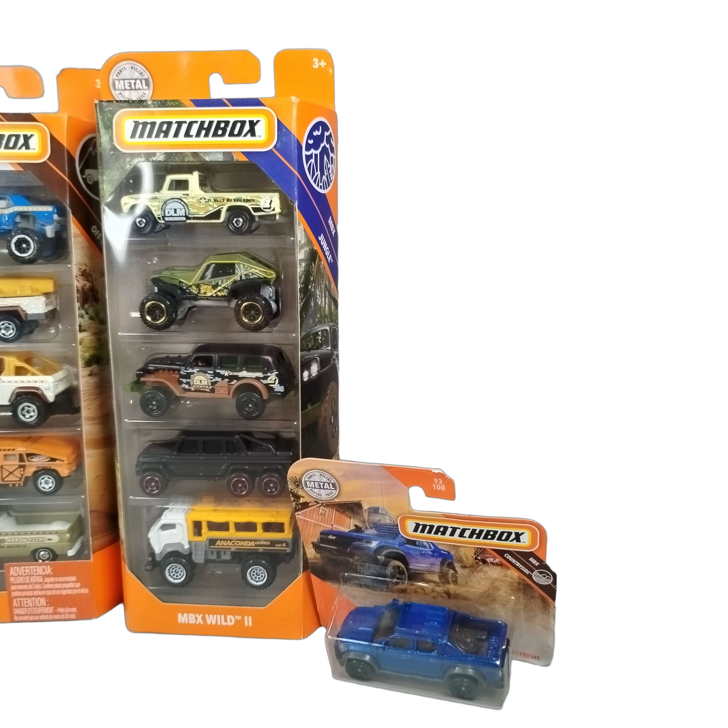 Matchbox Bundle MBX Wild Set von 17 Autos, Neu