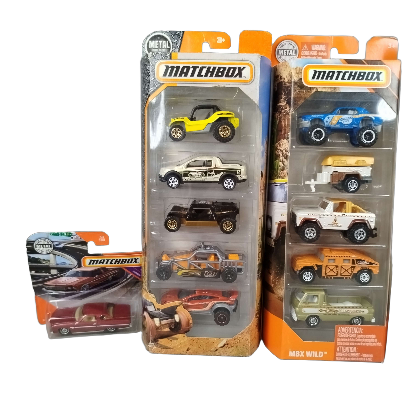 Matchbox Bundle MBX Wild Set von 17 Autos, Neu
