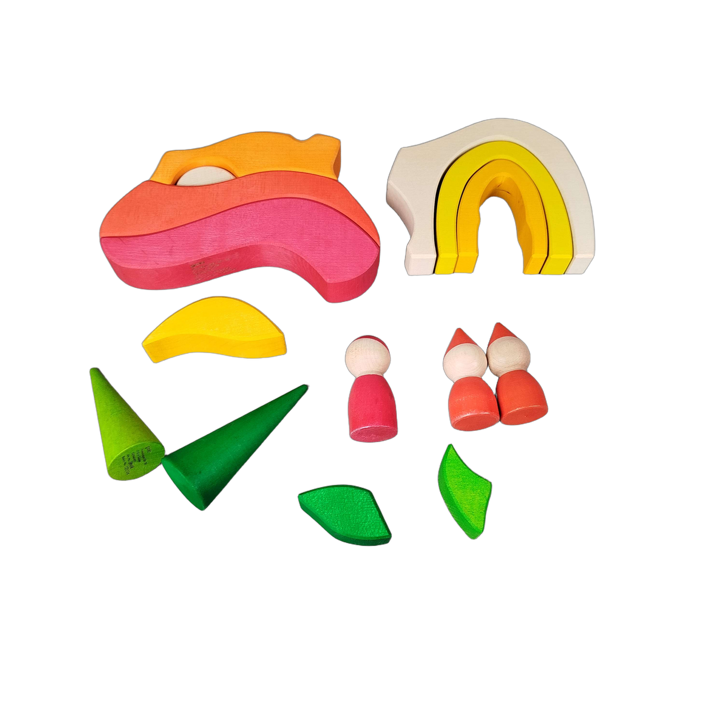 Grimm's Bundle Holzbausteine & Figuren Regenbogen