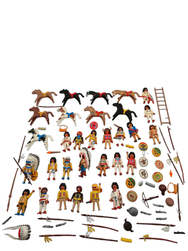 Playmobil Bundle Western & Indianer Figuren, Pferde & Zubehör