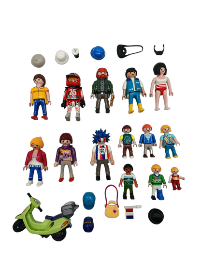Playmobil Bundle Sport & Alltag großes Set Figuren, Roller & Zubehör