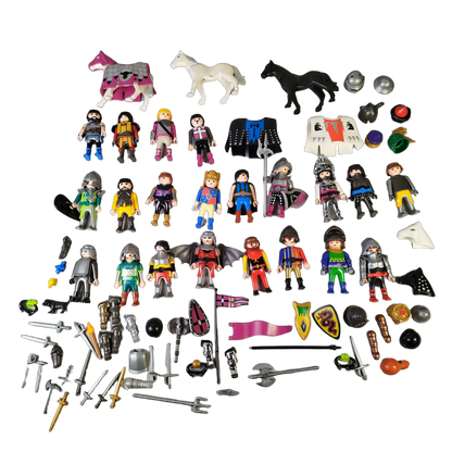 Playmobil Bundle Ritter & Wikinger großes Set Figuren Pferde & Drache