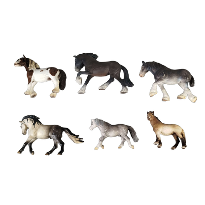 Schleich Tiere Bundle Pferde Mustang & Friese 6 Teile Figuren